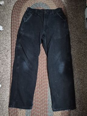Vintage Carhartt Black Cargo Work Pants
